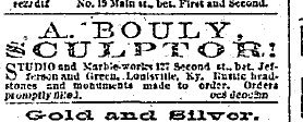 Advertisement for Bouly's studio, <i>The Courier-Journal</i>, Nov. 23, 1876